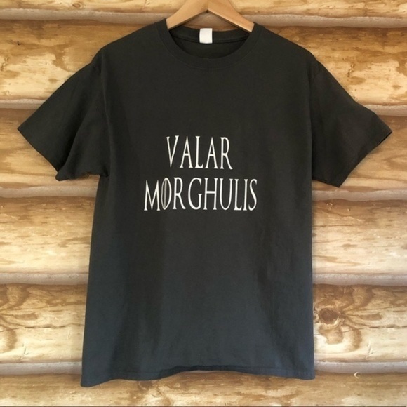 Valar MORGHULIS Game of Thrones All Men Must Die But We Are Not Men tee size M - Picture 9 of 9